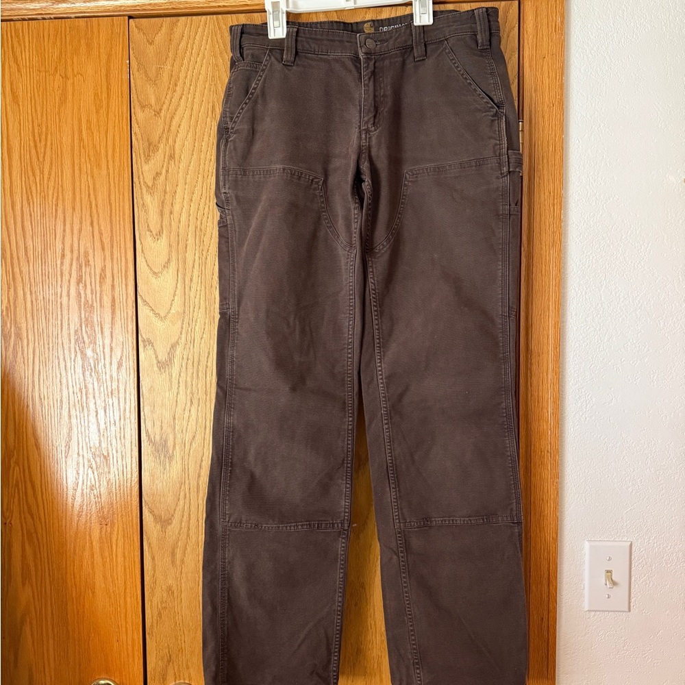 carhartt womens pants brown original